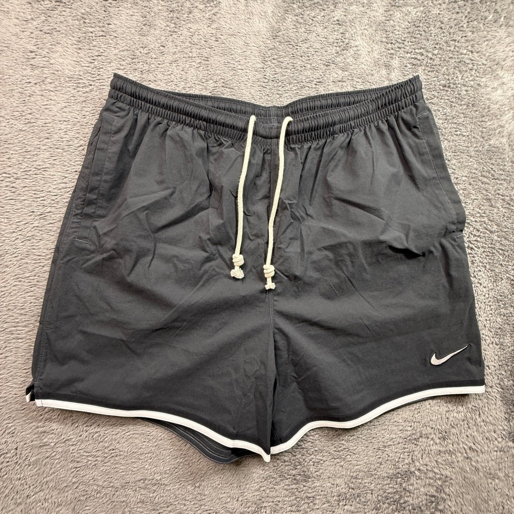 Nike Dri Fit Soccer Shorts 5" Inseam NWOT Mens XL Loose Fit Charcoal Dark Gray